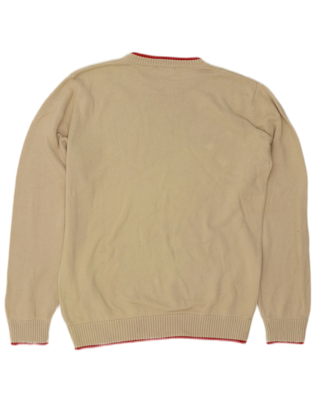 Sergio Tacchini Pull Col Rond Homme Coton Beige Moyen