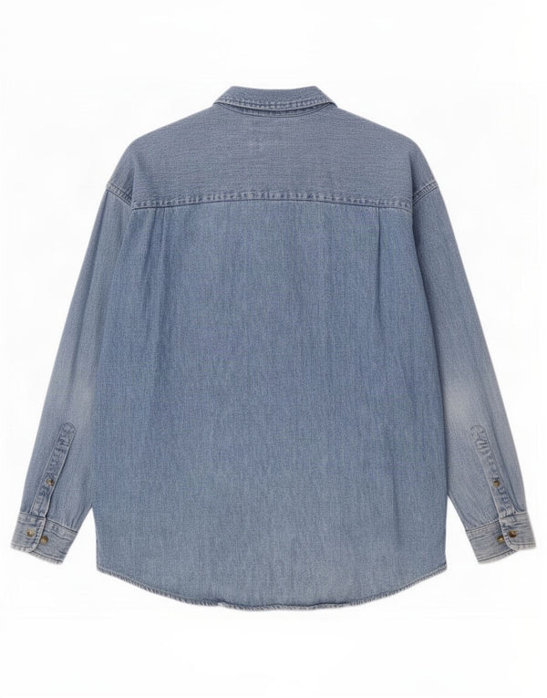 Eddie Bauer Chemise en jean pour homme Grand coton bleu