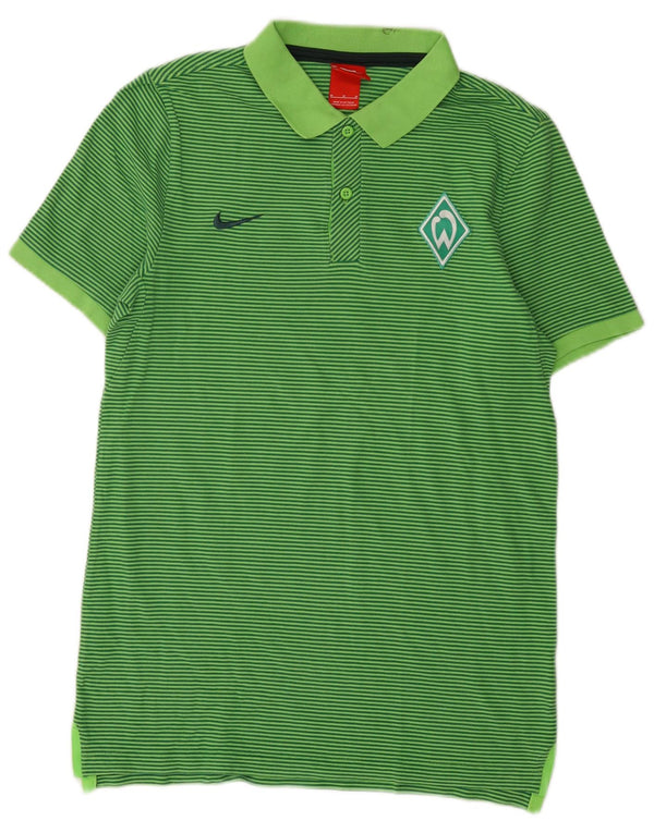 Polo Nike SV Werder Bremen en coton rayé vert moyen pour homme