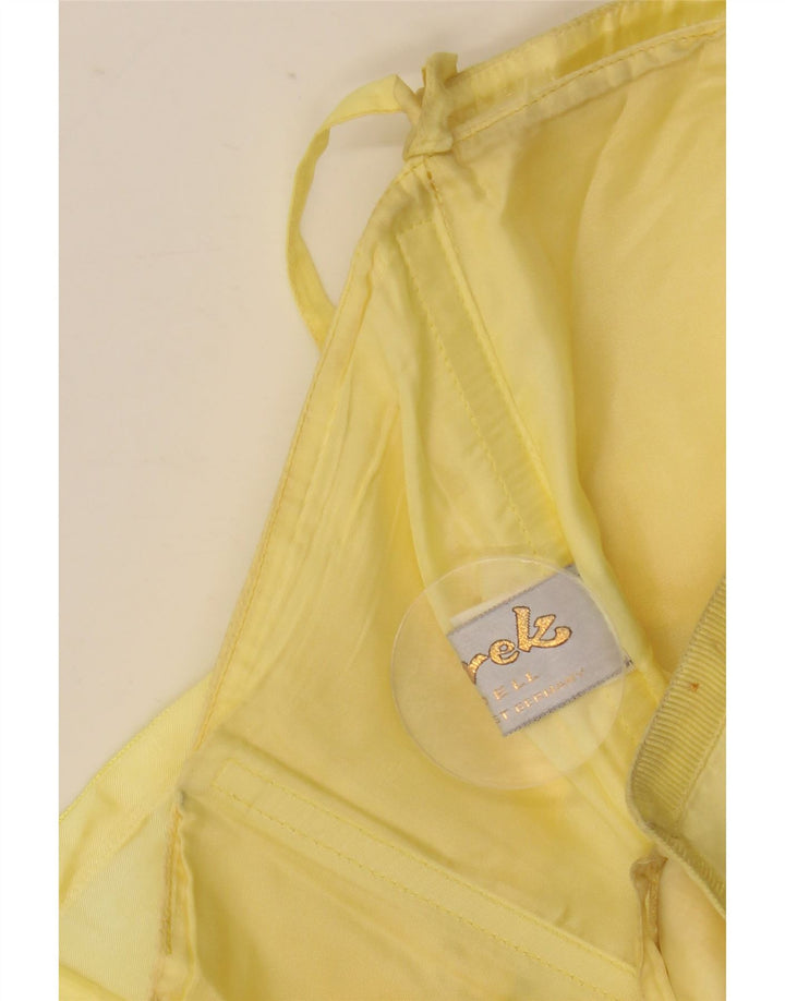 Murek Robe Bustier Asymétrique Femme EU 38 Acétate Jaune Moyen