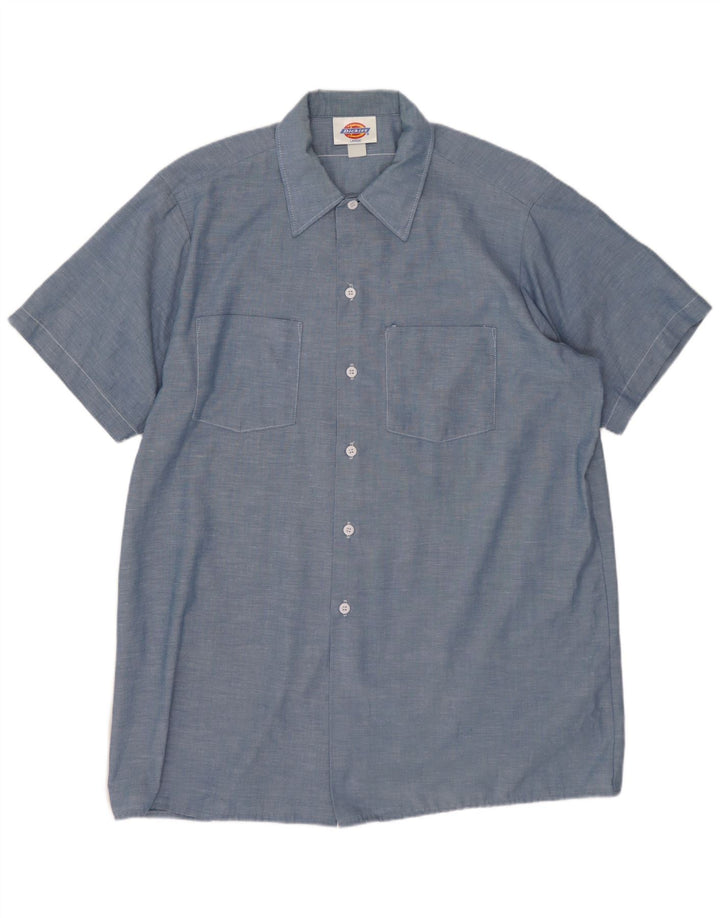 DICKIES Chemise à Manches Courtes Homme Grand Bleu Coton