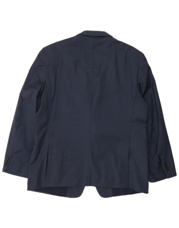 Tommy Hilfiger Veste Blazer 2 Boutons Homme UK 46 3XL Bleu Marine Laine