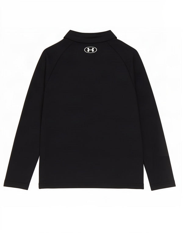 Under Armour Haut de survêtement à col zippé pour garçon 6-7 ans XS Noir