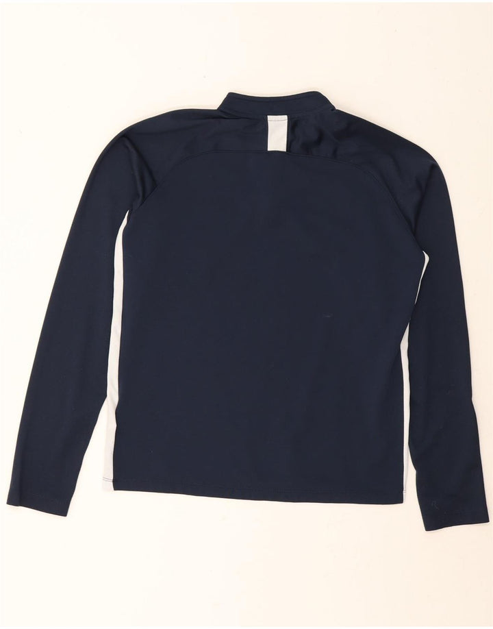 NIKE Boys Dri Fit Pullover Tracksuit Top 13-14 Years XL Navy Blue Vintage Nike and Second-Hand Nike from Messina Hembry 