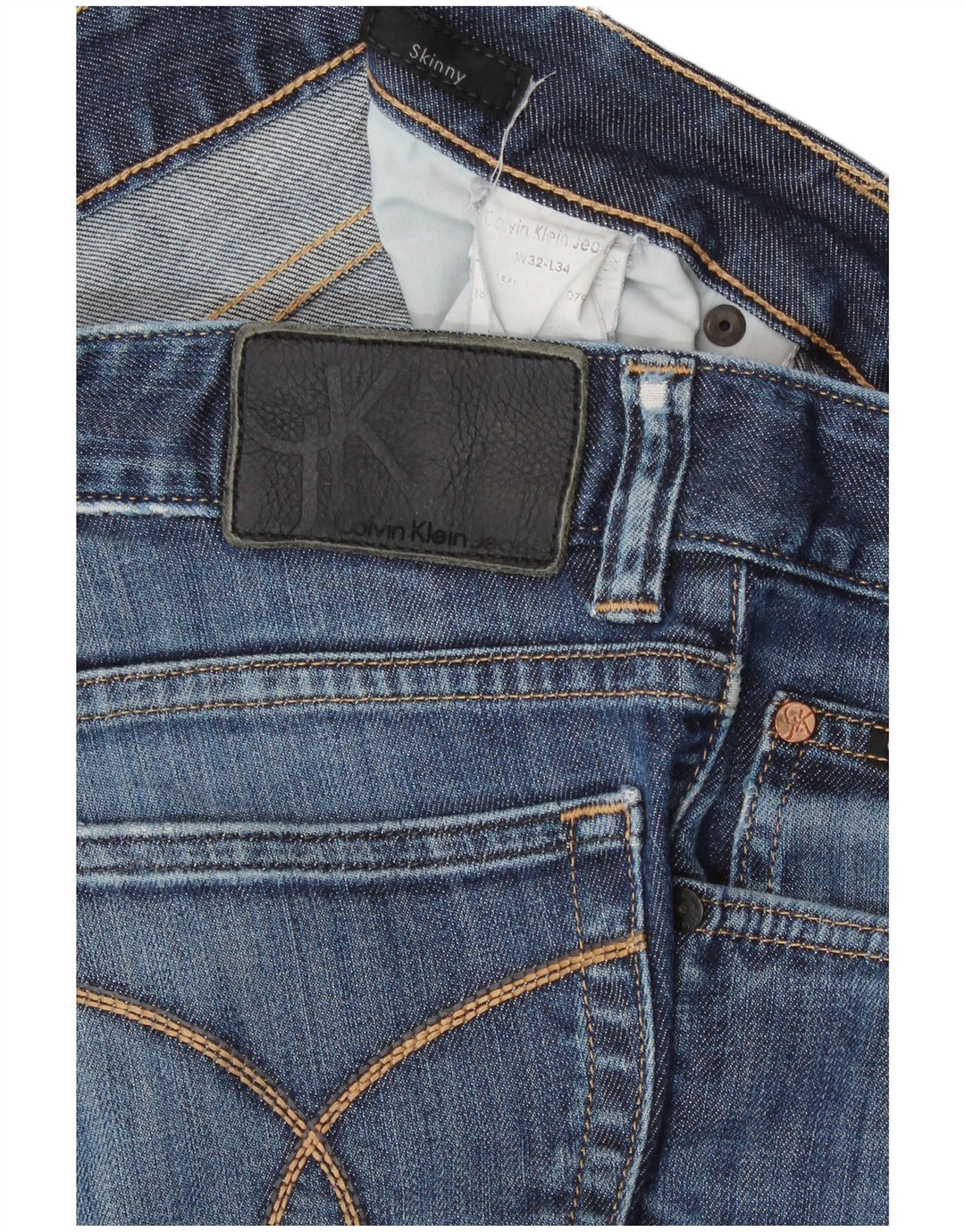 Calvin Klein Jean Skinny Homme W32 L30 Bleu