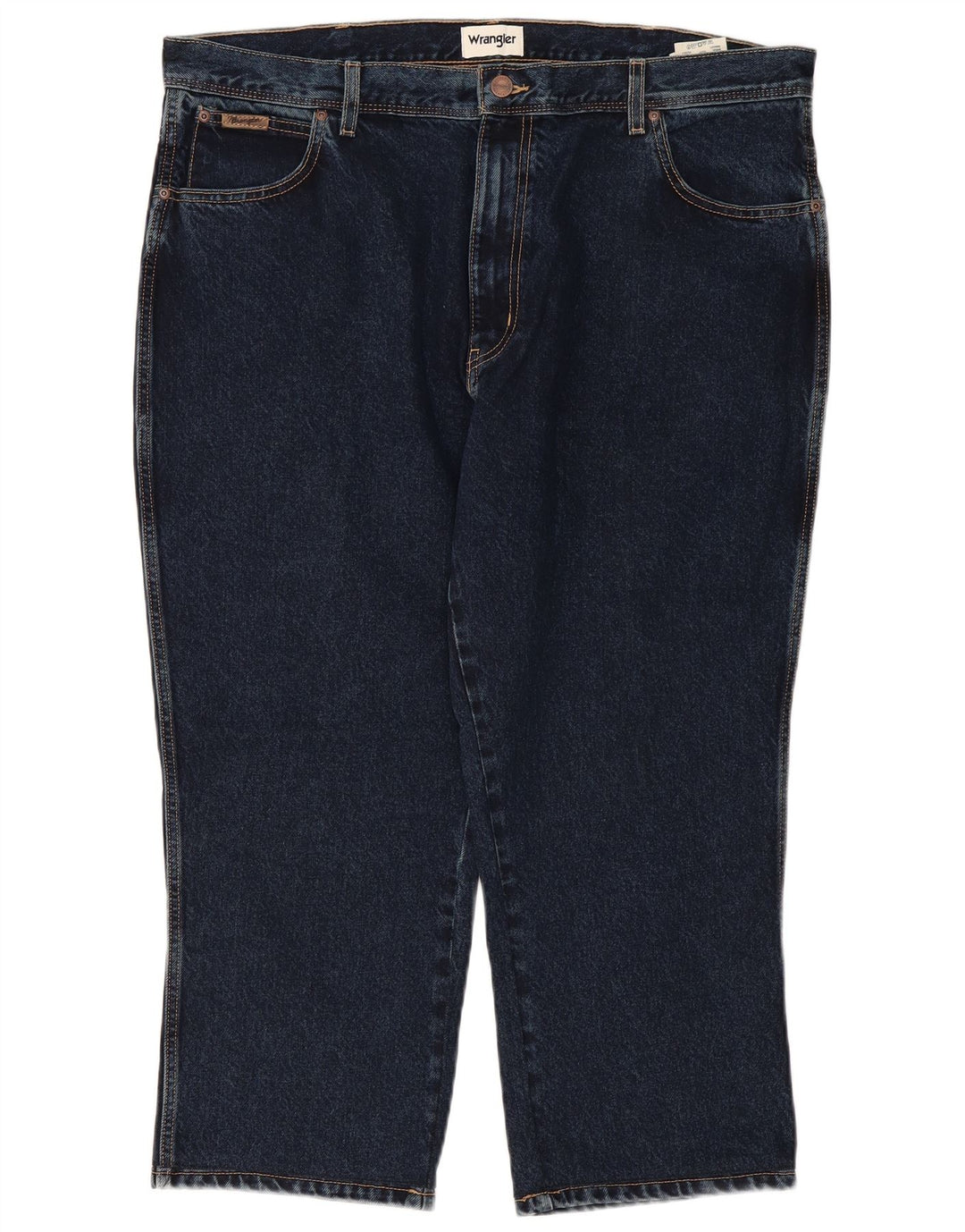 WRANGLER Jean Droit Texas Capri Homme W42 L24 Bleu Marine Coton