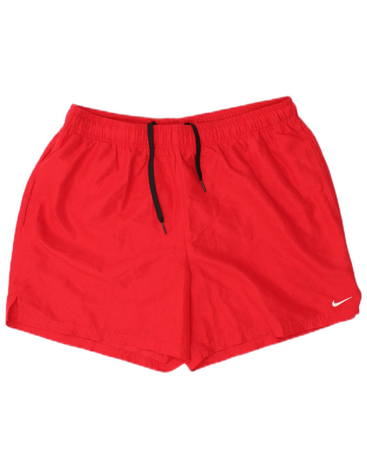 NIKE Short de sport pour homme Large Rouge Polyester