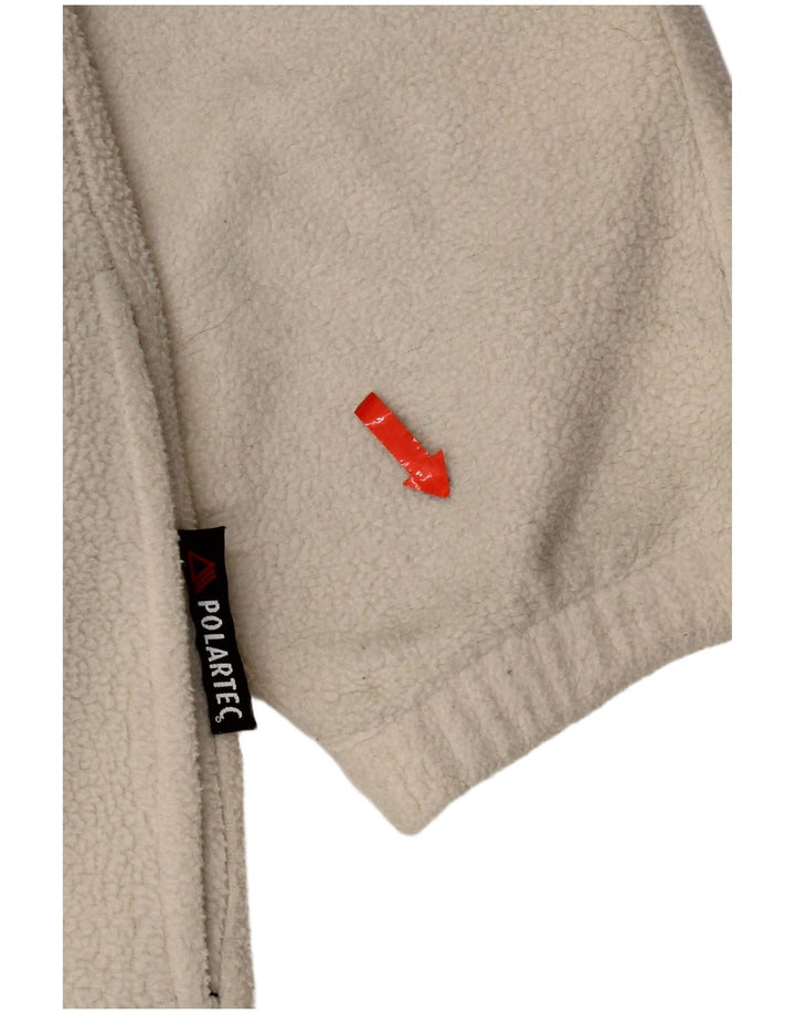 Aesse Pull polaire à col zippé pour homme Blanc moyen Fair Isle