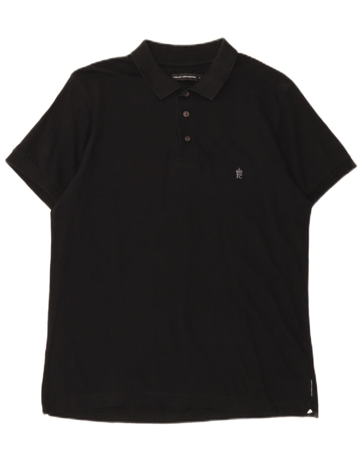 French Connection Polo Homme Large Noir Coton