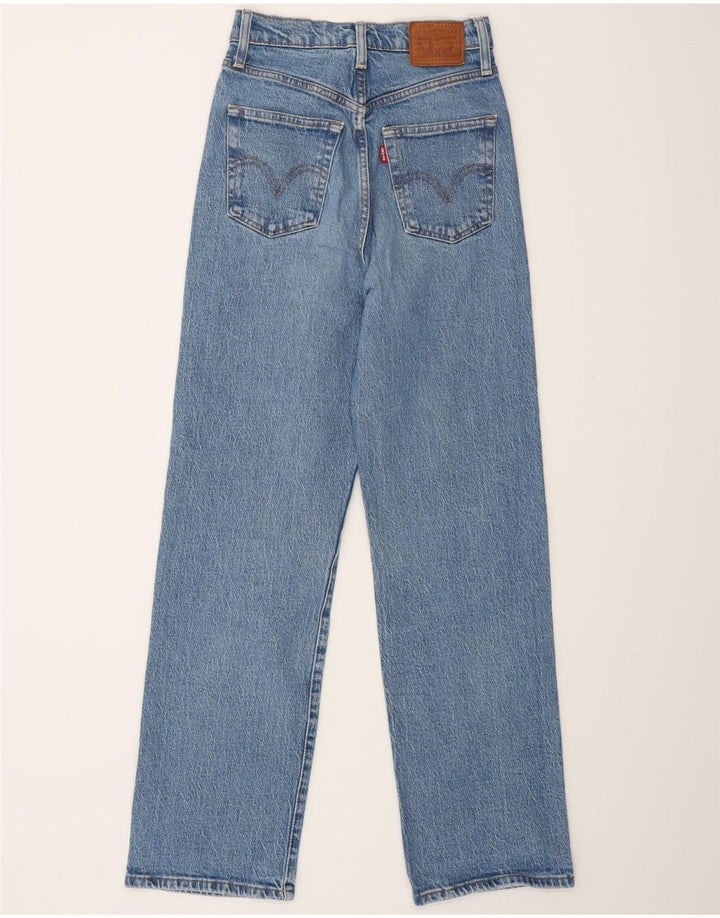 LEVI'S Jean droit Ribcage femme W24 L28 bleu coton