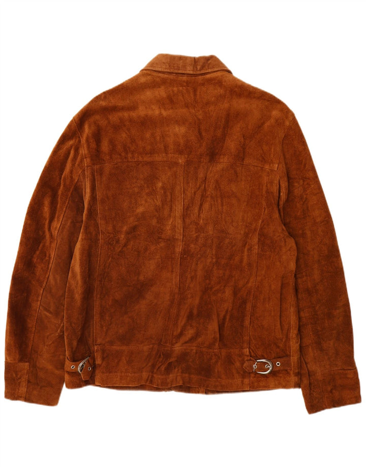 PACIFIC AIR FORCES Veste en Daim Homme IT 52 XL Cuir Marron