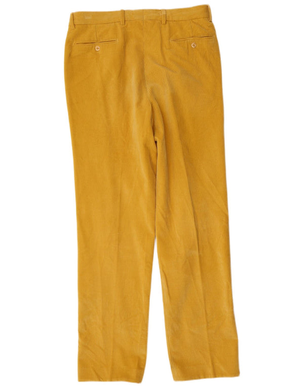 Bonato Pantalon en velours côtelé pour homme IT 52 XL W34 L35 Jaune Coton