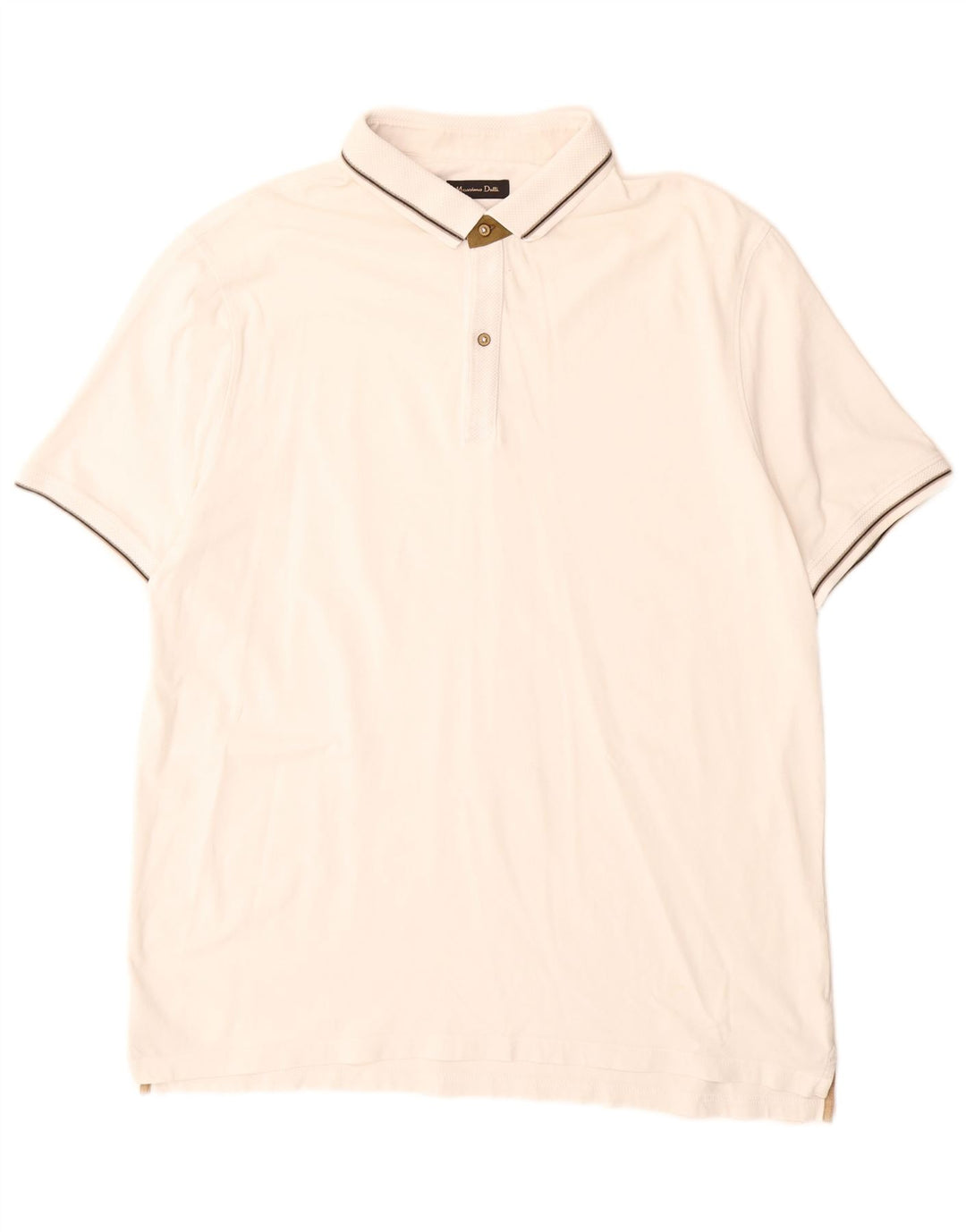 Massimo Dutti Polo Homme 2XL Blanc Cassé