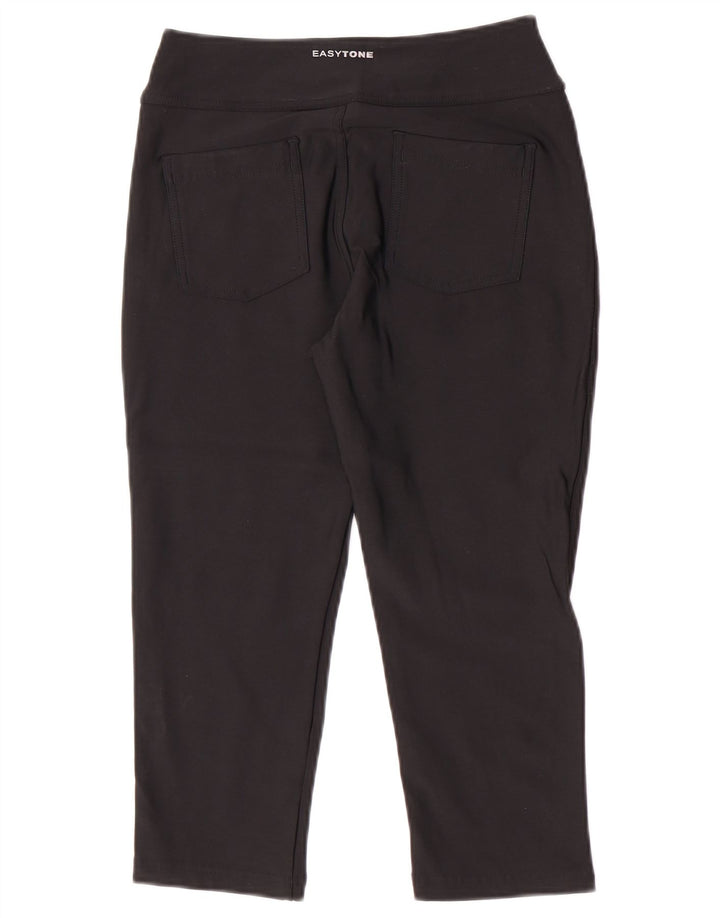 Reebok Pantalon de Survêtement Capri Femme UK 12 Medium Noir