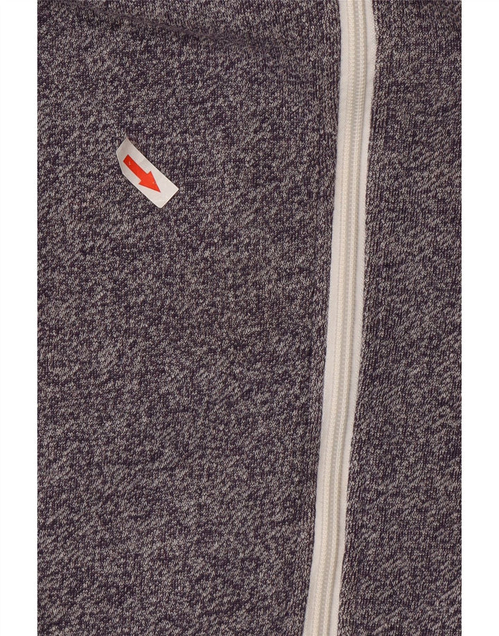 DC Pull à Capuche Zippé Homme Gris Moyen Moucheté Coton