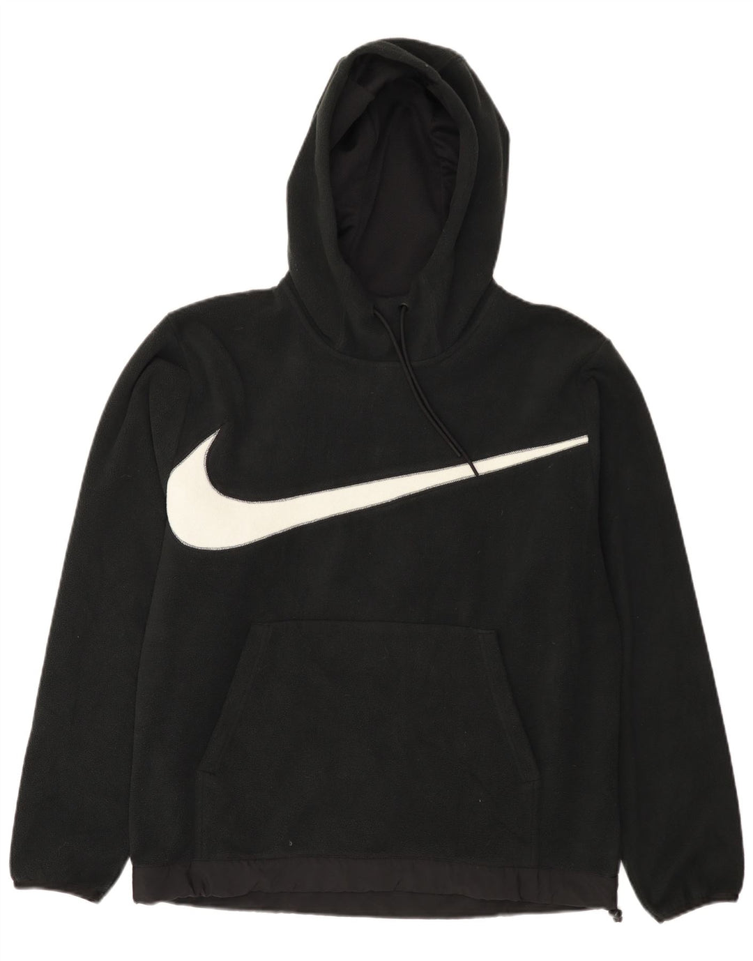 Nike Pull polaire à capuche graphique pour homme Noir moyen Polyester