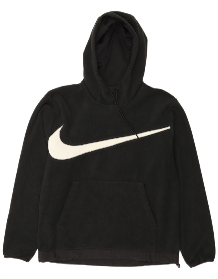 Nike Pull polaire à capuche graphique pour homme Noir moyen Polyester