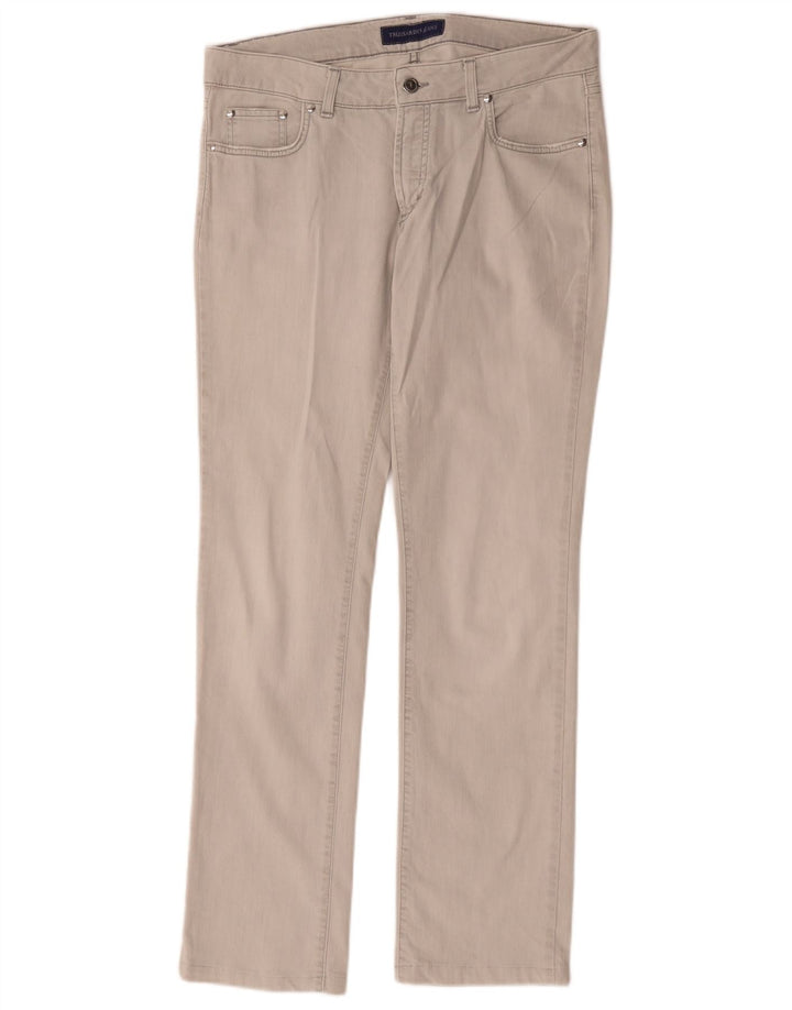 Trussardi Jean Slim W30 L30 Gris Coton Femme
