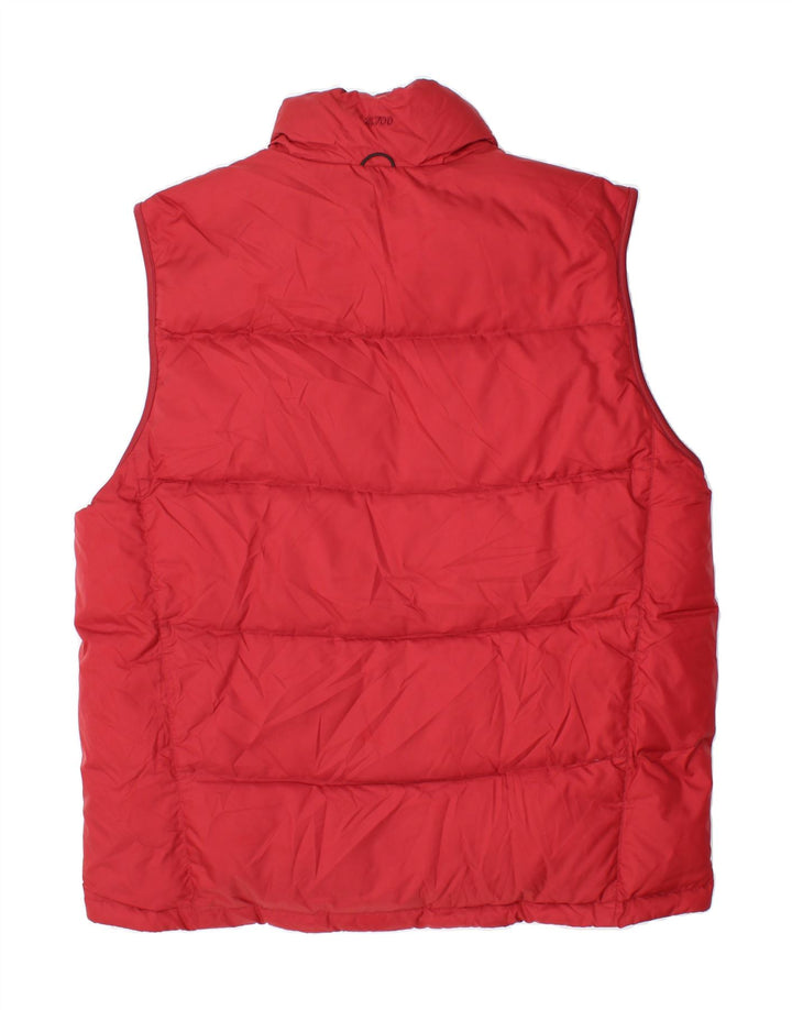 EDDIE BAUER Mens Padded Gilet UK 40 Large Red Polyester Vintage Eddie Bauer and Second-Hand Eddie Bauer from Messina Hembry 