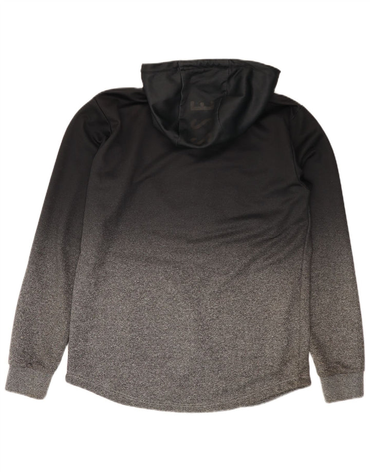 Ellesse Pull à capuche zippé pour homme en polyester color block noir moyen