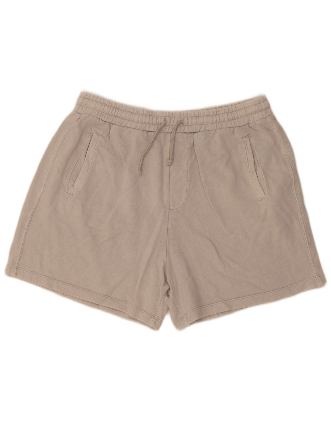 Zara Short Sport Homme Grand Gris Coton