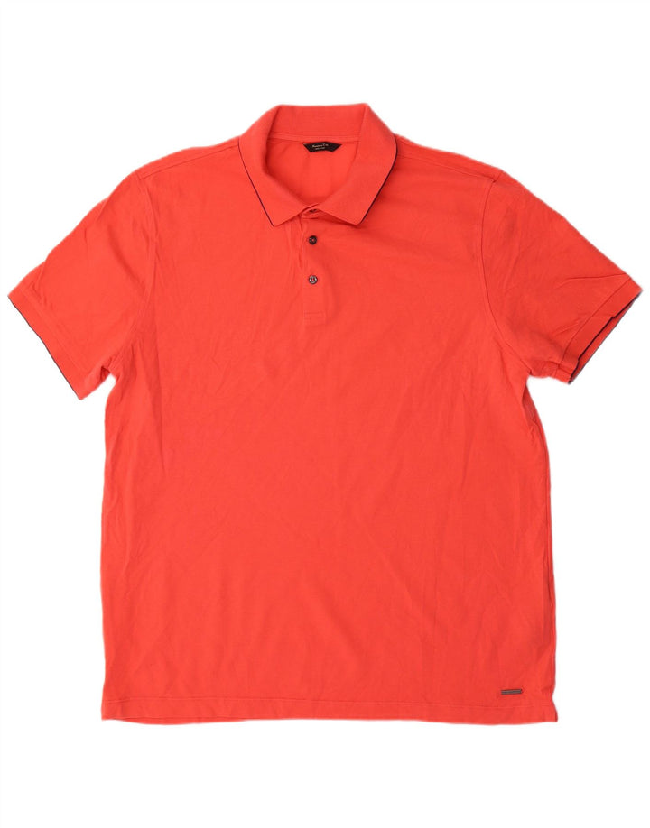 Massimo Dutti Polo Homme XL Rouge Coton