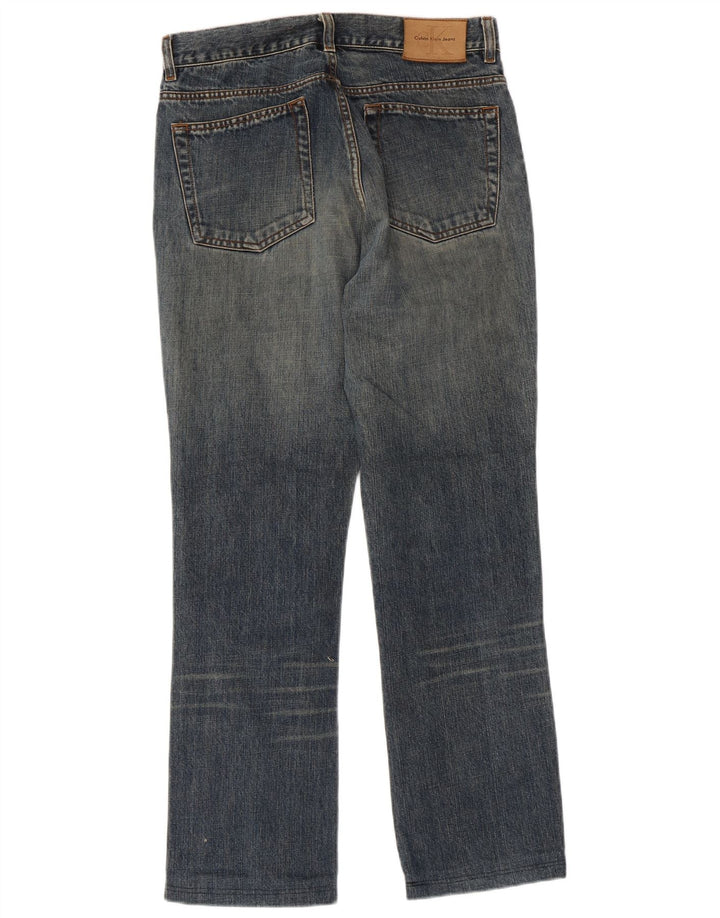 CALVIN KLEIN Jean Droit Homme W31 L29 Bleu Coton
