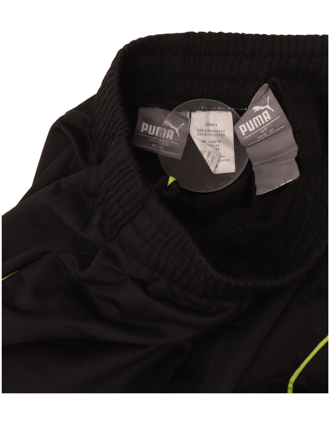 PUMA Pantalon de survêtement garçon 8-9 ans Noir Moyen Polyester