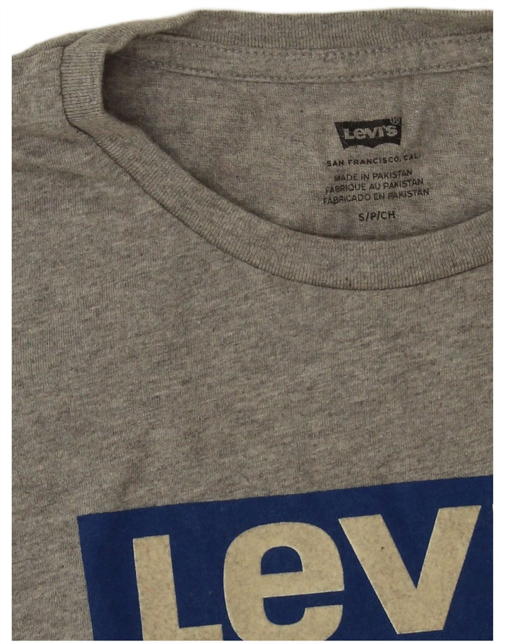 Levi's T-Shirt Graphique Homme Petit Gris Moucheté Coton