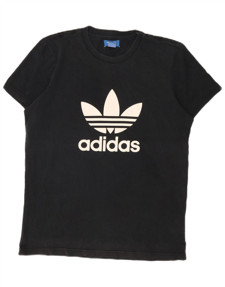 Adidas T-shirt graphique pour homme en coton noir moyen