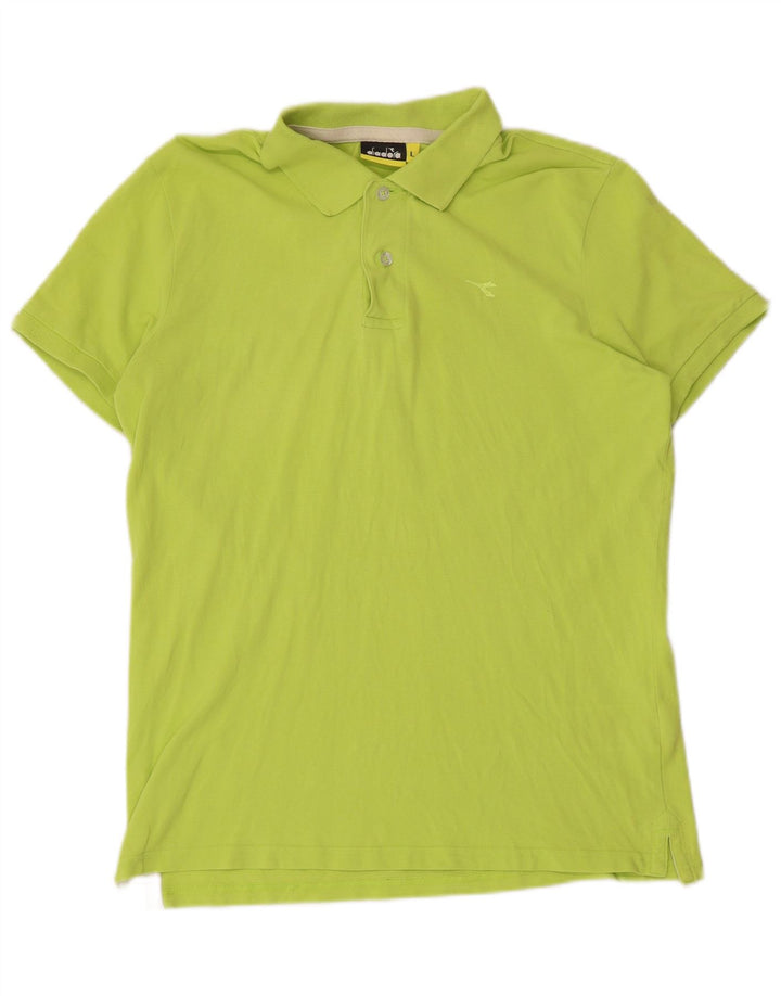 DIADORA Polo Homme Grand Vert Coton