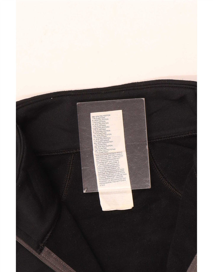 The North Face Haut à manches longues et col zippé pour homme, coupe régulière, noir moyen
