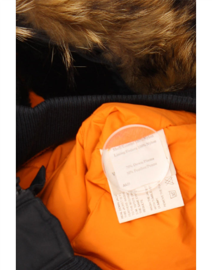 Goose & Gander Veste bomber rembourrée à capuche pour homme IT 48 Nylon noir moyen