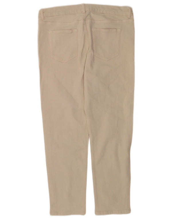 Marks & Spencer Jean slim coupe décontractée pour femme UK 14 Large W34 L26 Beige