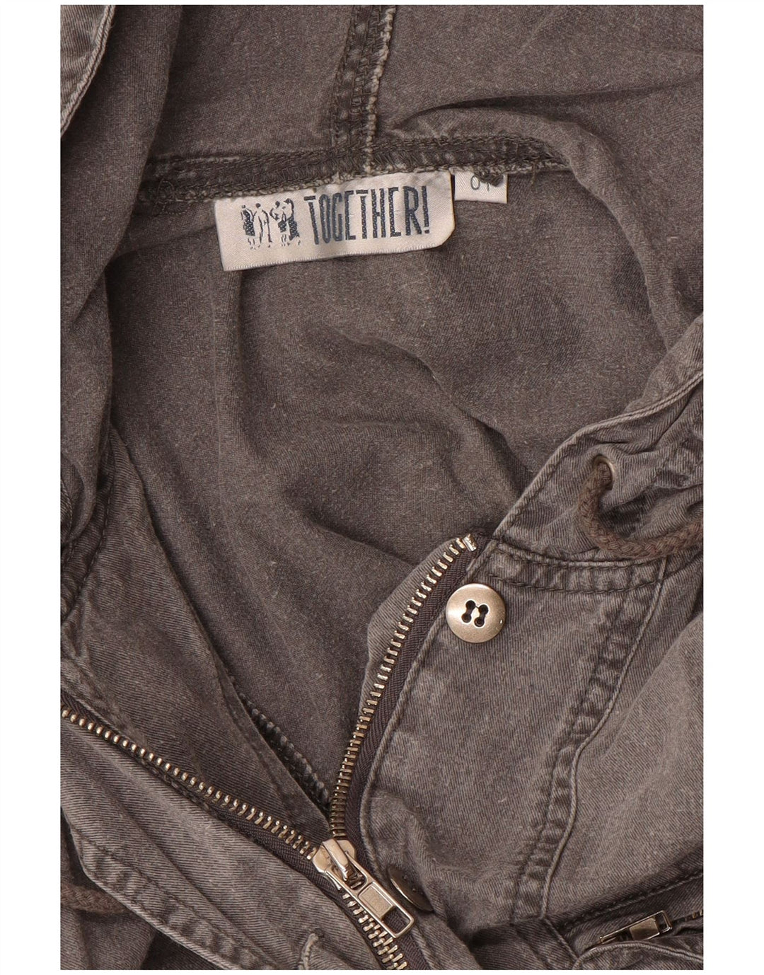 TOGETHER Combinaison à capuche pour femme UK 44 Gris moyen