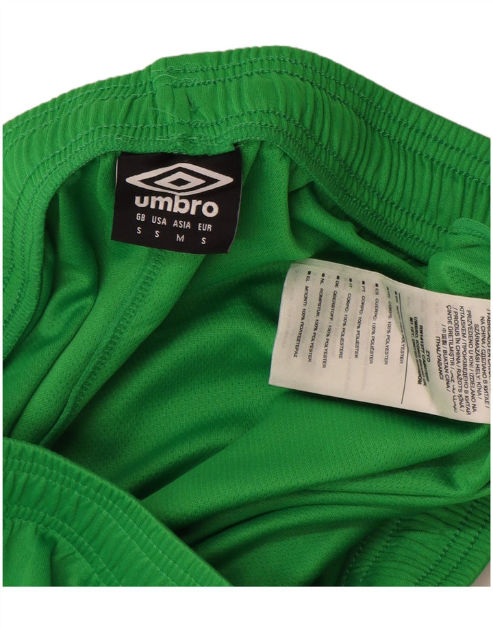 Umbro Short de Sport Homme Petit Vert Polyester