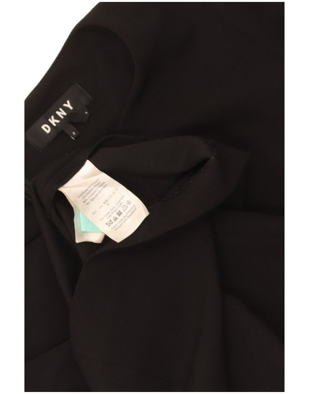 Dkny Robe fourreau à manches 3/4 pour femme US 2 XS Noir Polyester