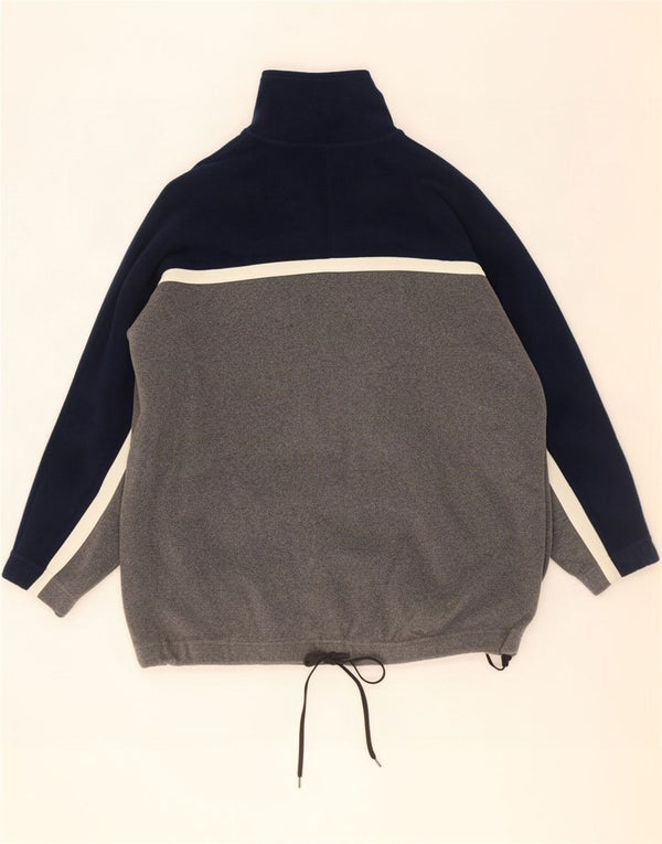 Campagnolo Pull Polaire Col Zippé Homme Gris Moyen Colorblock Polyester