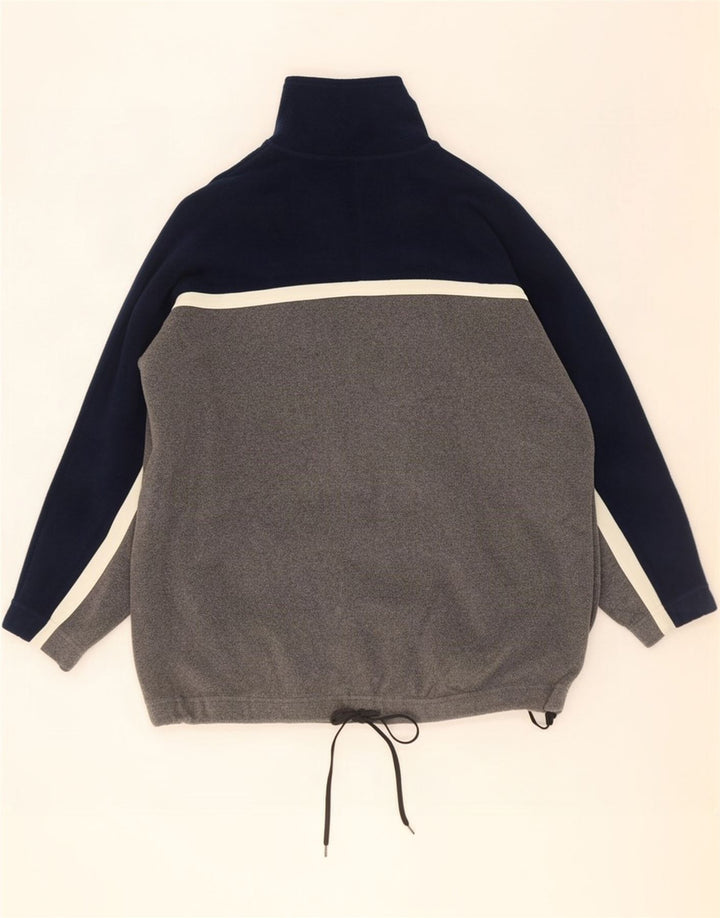 Campagnolo Pull Polaire Col Zippé Homme Gris Moyen Colorblock Polyester