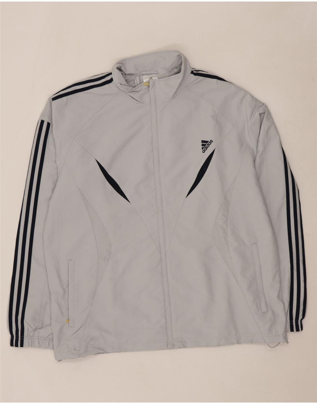 ADIDAS Veste de pluie Clima 365 pour homme UK 42 XL Gris Colorblock Polyester