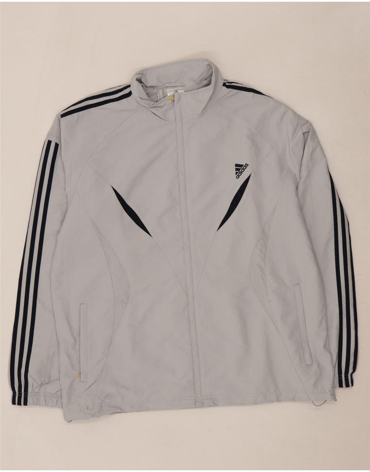 ADIDAS Veste de pluie Clima 365 pour homme UK 42 XL Gris Colorblock Polyester