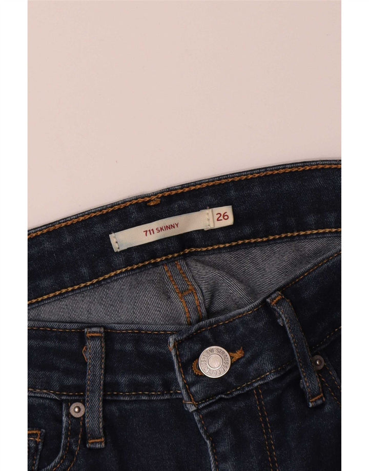 Levi's Jean Skinny 711 Femme W26 L27 Bleu Marine