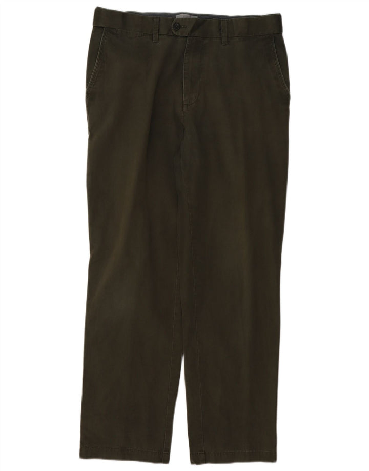 MARKS & SPENCER Pantalon Chino Coupe Regular Homme W34 L29 Kaki Coton