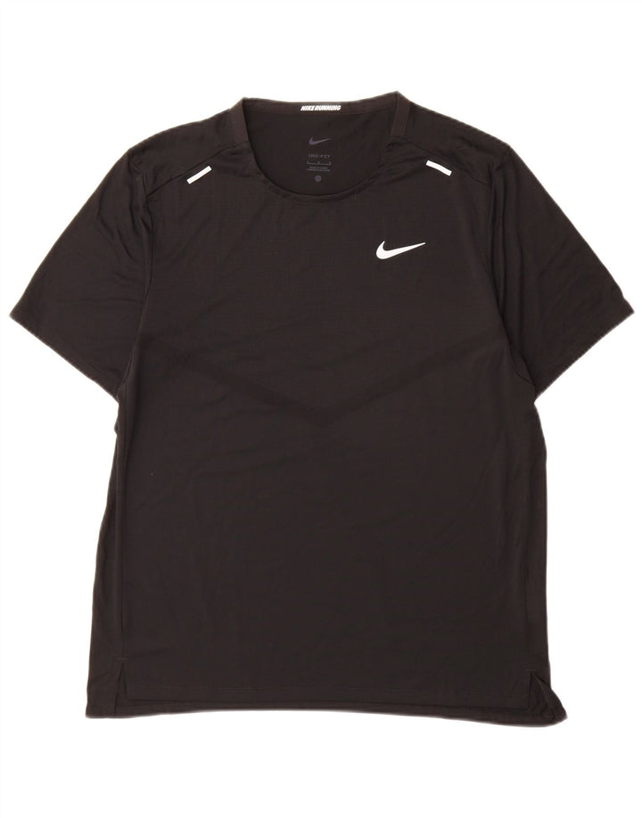 Nike Hommes Dri Fit T-Shirt Haut Large Noir Polyester