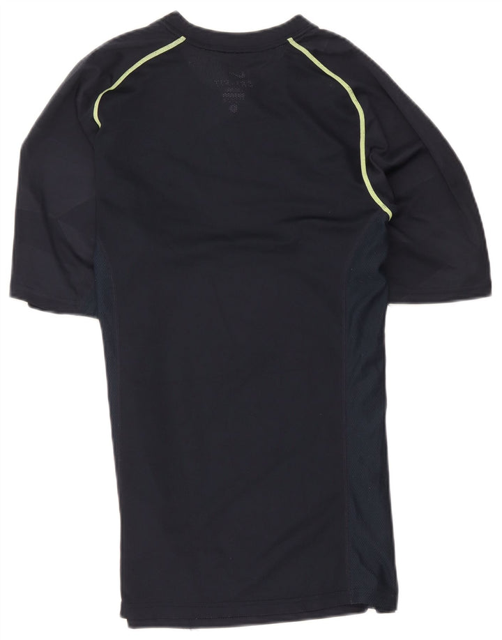 Nike Hommes Dri Fit T-Shirt Haut Petit Bleu Marine Polyester