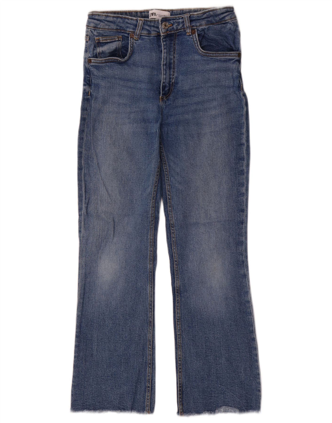 Zara Jean Bootcut Femme EU 38 Petit W28 L27 Bleu