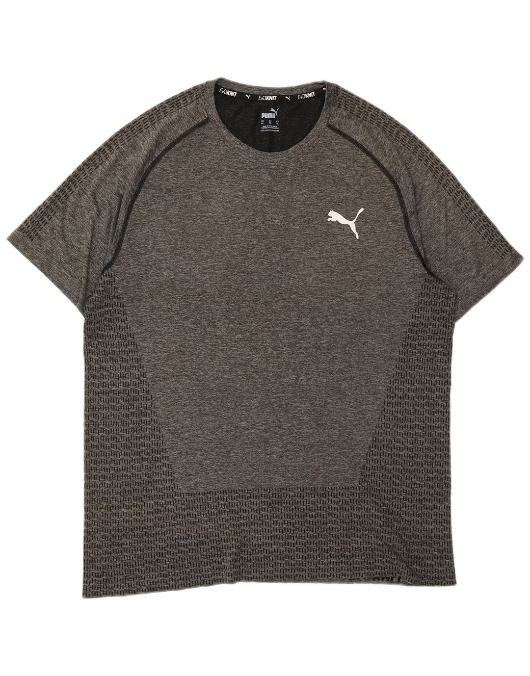 PUMA T-Shirt Top Homme XL Gris Moucheté