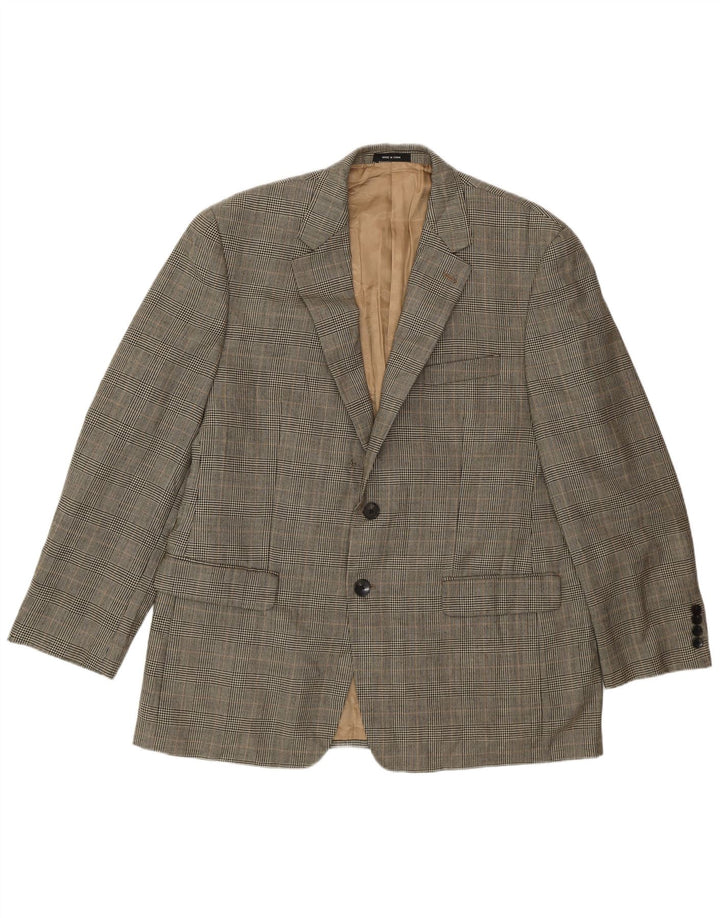 Polo Ralph Lauren Veste blazer à 2 boutons pour homme UK 44 2XL Beige pied-de-poule