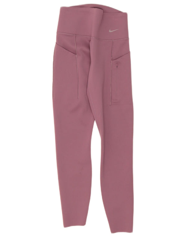 Nike Legging Dri Fit pour femme UK 8 Petit nylon rose