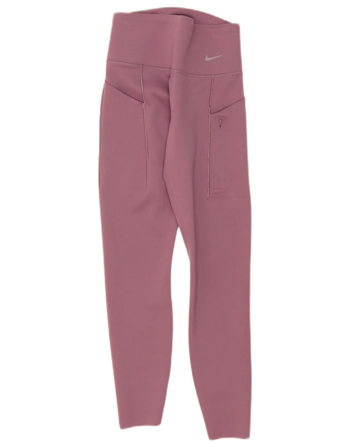 Nike Legging Dri Fit pour femme UK 8 Petit nylon rose